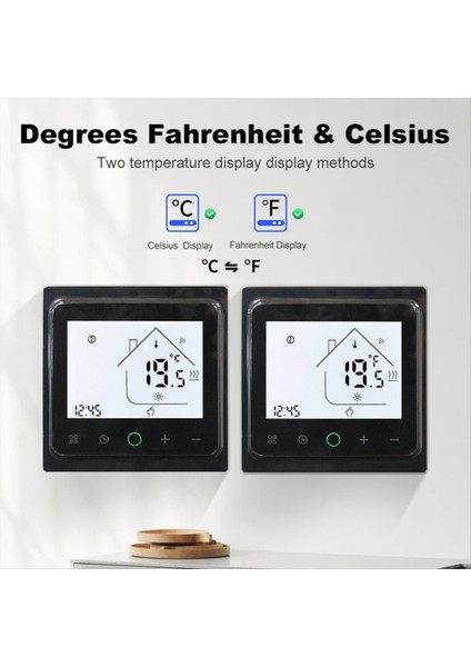 16A Tuya Akıllı Wifi Termostat Su Elektrikli Sıcak Zemin Isıtma Su Gazı Kazan Sıcaklık Kontrolör Alexa Siyah (Yurt Dışından) fiyatları