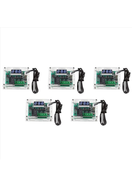 5x W1209 Dc 12V Dijital Sıcaklık Kontrolör Kartı -50-110 ° C Sıcaklık Sıcaklık Kontrol Modülü Anahtarı (Yurt Dışından)