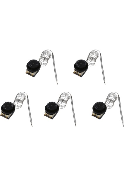 5x 1nc 1no Ac 250V/380V 16A 0-40C Sıcaklık Kontrol Anahtarı Kılcal Termostat (Yurt Dışından)