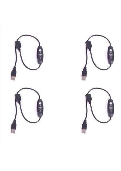 4x USB 5V-12V Sıcaklık Denetleyicisi Isıtıcı Termostat 3 Hızlı Ayarlanabilir 24W (Yurt Dışından)
