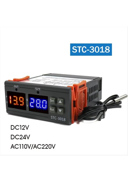 STC-3018 Çift Dijital Sıcaklık Denetleyicisi Iki Röle Çıkışı Termoregülatör Termostat Isıtıcı Soğutucu 12V (Yurt Dışından) modelleri