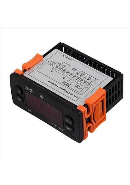 3x ETC-974 Mini Sıcaklık Denetleyicisi Buzdolabı Termostat Regülatörü Termoregülatör Termokupl Ntc Çift Sensör (Yurt Dışından) modelleri