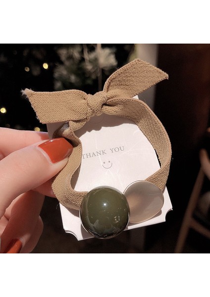 Yüksek Elastikiyet Dalı Saç Bandı Saç Bağı Kızlar Çok Yönlü Kafa Bandı Kıdemli Deri Bant Duygusu Başlık Moda Tatlı Saç Aksesuarları (Yurt Dışından)