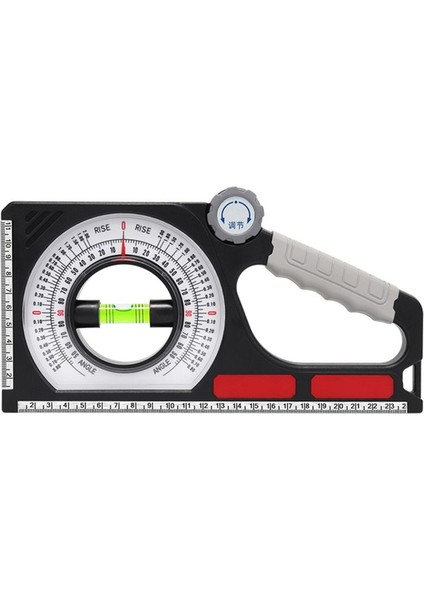 Eğimli Açı Ölçer Aralığı Göstergesi Çok Fonksiyonlu Eğim Göstergesi Oluşturma Mühendislik 130 ° Açılı Bulucu Karabinli (Yurt Dışından)