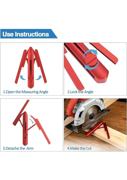 Ağaç Işleme Alüminyum Alaşım Açısı Gösterge Pressıge Taraf Tazı Aracı Mıter Saw Prestor (Yurt Dışından) indirimleri