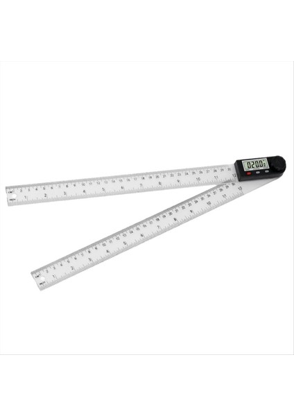 Dijital Ekran Açısı Cetveli 2&#39 Si Bir Arada Hassas Cetvel ve Dijital Açı Bulucu Önleyici (ABS-300MM) (Yurt Dışından)