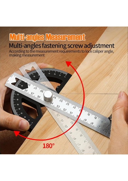 Pragrortor Angradı Bılger Pasılık Çelik Açı Ile Çalışabilir Açılış Sapeye 8inç Ahşap Işleme Cetveli 8 Inç (Yurt Dışından) fiyatları