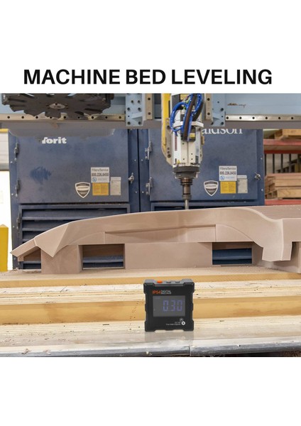 4 x 90 Derece (0-360 Derece) Dijital Manyetik Açı Göstergesi Arka Işık Dijital Seviye Kutusu Ön Plan (Yurt Dışından) fırsatları