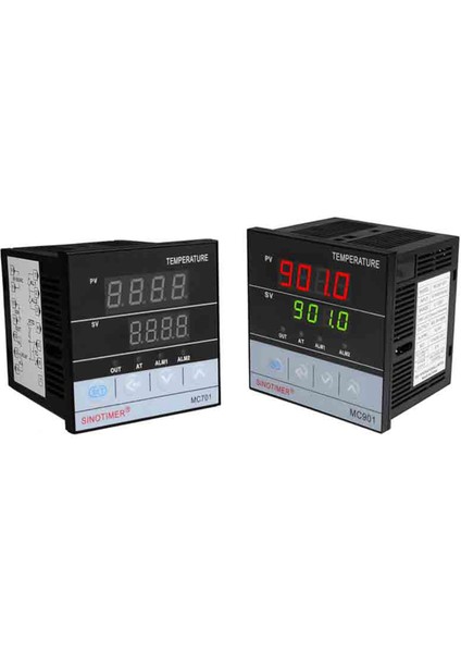Sinotimer 2 Set Dijital Su Geçirmez Pıd Sıcaklık Denetleyicisi K Tip PT100 Sensör Giriş Rölesi Ssr Çıkışı MC901 ve MC701 (Yurt Dışından)