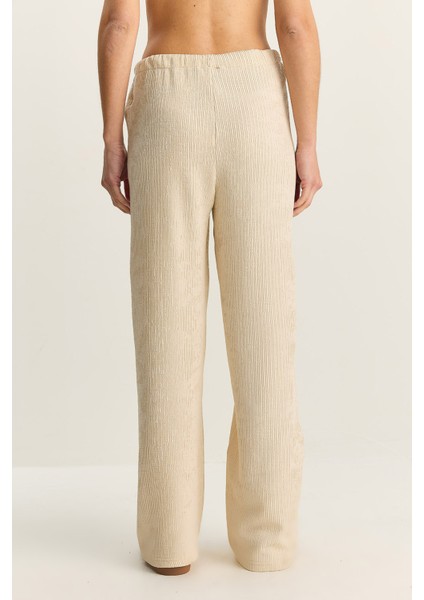 Kadın Geniş Paça Krinkıl Örme Pantolon