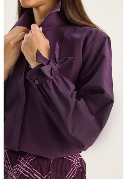 Kadın Manşet Detaylı Poplin Gömlek indirimleri