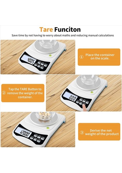 2x Dijital Laboratuar Ölçeği Gram Skal 1000G 0 01 Gacturecy 100G Ağırlığındaki Çok Fonksiyonlu Yüksek Hassasiyetli Ölçek (Yurt Dışından) indirimleri