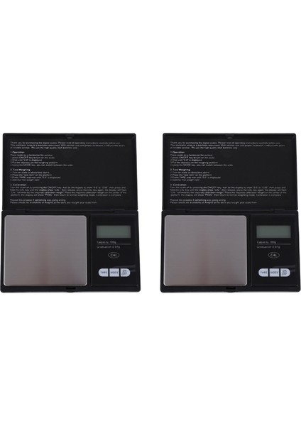 2pcs 100G x 0 01G Mini LCD Dijital Taşınabilir Cep Mücevher Mücevherleri Altın Gram Tartım Ölçeği Siyah (Yurt Dışından)