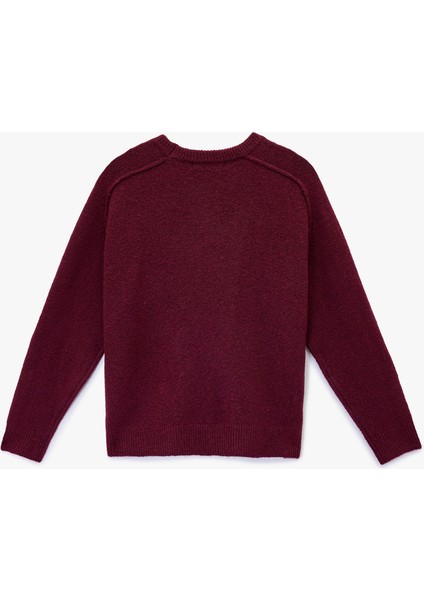 Uzun Kollu Bisiklet Yaka Dikiş Detaylı Basic Triko Kazak fiyatları