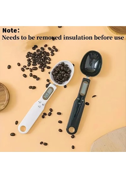 Mini Kaşık Ölçeği Dijital Mutfak Ölçeği LCD Ölçeği 0 1-500G Yemek Unu Ağırlığı Kaşığı Siyah (Yurt Dışından) modelleri