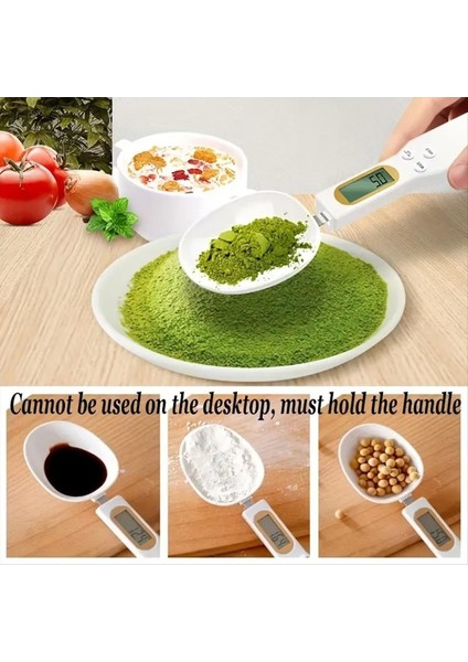 Mini Kaşık Ölçeği Dijital Mutfak Ölçeği LCD Ölçeği 0 1-500G Yemek Unu Ağırlığı Kaşığı Siyah (Yurt Dışından) fırsatları