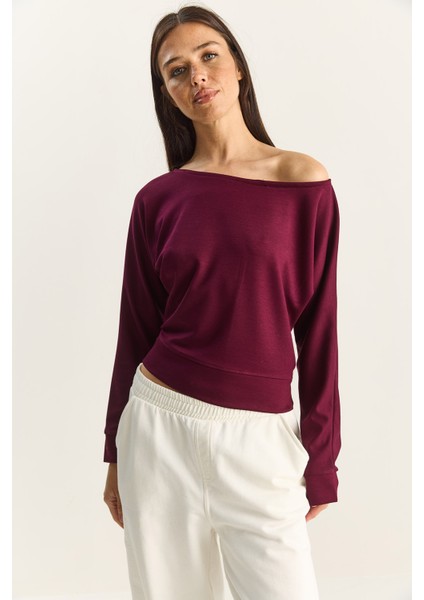 Kadın Açık Omuzlu Yumuşak Modal Bluz modelleri