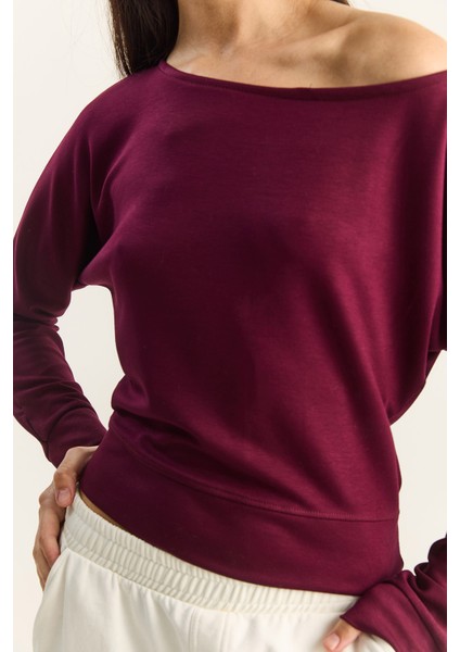 Kadın Açık Omuzlu Yumuşak Modal Bluz indirimleri