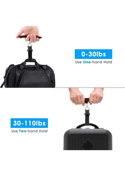Dijital Bagaj Ölçeği El Bagajı Ölçek Taşınabilir Ölçek Gezginler Için El Taşına Kadar Ölçek 110 Lbs B B (Yurt Dışından) indirimleri