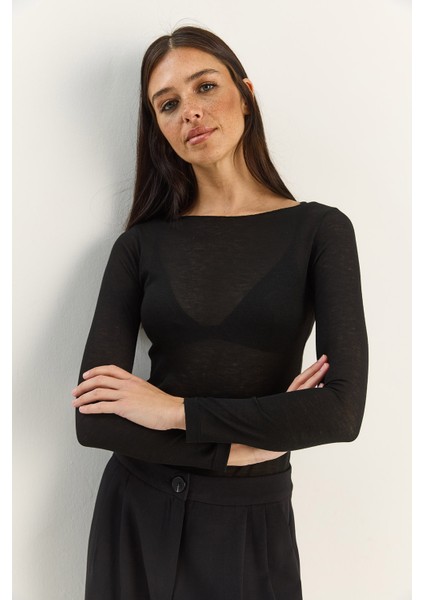 Kadın Kayık Yaka Modal Ultra Hafif Bluz indirimleri