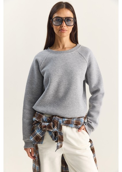 Kadın Reglan Kol Oversize Sweatshirt