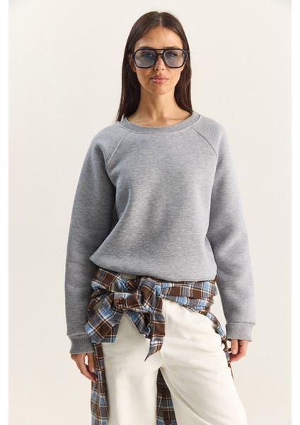 Kadın Reglan Kol Oversize Sweatshirt modelleri