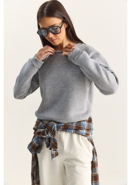 Kadın Reglan Kol Oversize Sweatshirt indirimleri