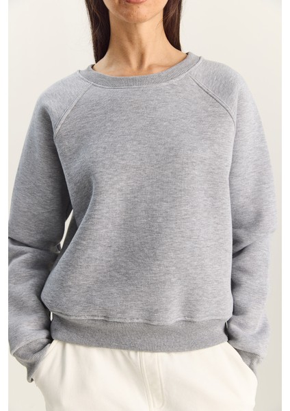 Kadın Reglan Kol Oversize Sweatshirt