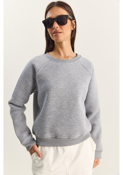 Kadın Reglan Kol Oversize Sweatshirt