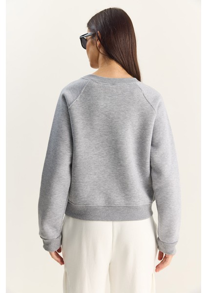 Kadın Reglan Kol Oversize Sweatshirt