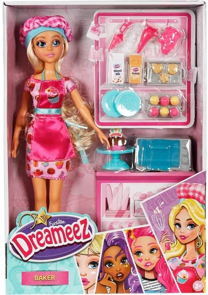 Dreameez Fırın Oyun Seti – 31 cm Bebekli Pasta ve Kurabiye Pişirme Seti modelleri