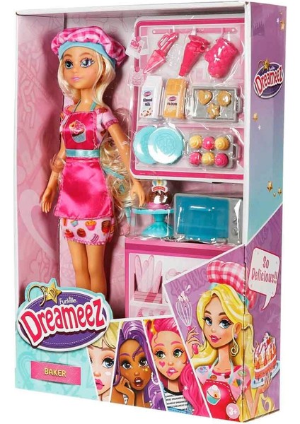 Dreameez Fırın Oyun Seti – 31 cm Bebekli Pasta ve Kurabiye Pişirme Seti fırsatları