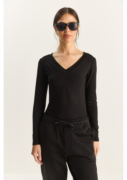 Kadın Cotton V Yaka Bluz fiyatları