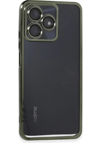 Realme C53 Kılıf Razer Lensli Silikon - Yeşil