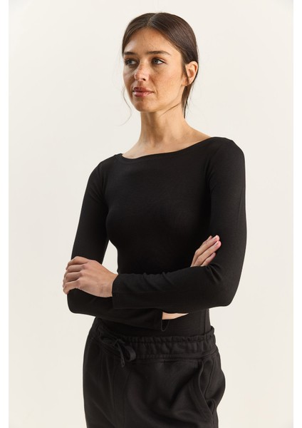 Kadın Cotton Kayık Yaka Bluz indirimleri