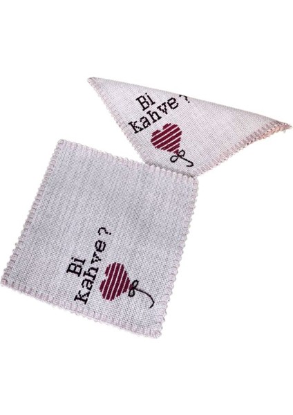 3637 El Yapımı Işlemeli 2'li Kahve Sunum Peçetesi indirimleri