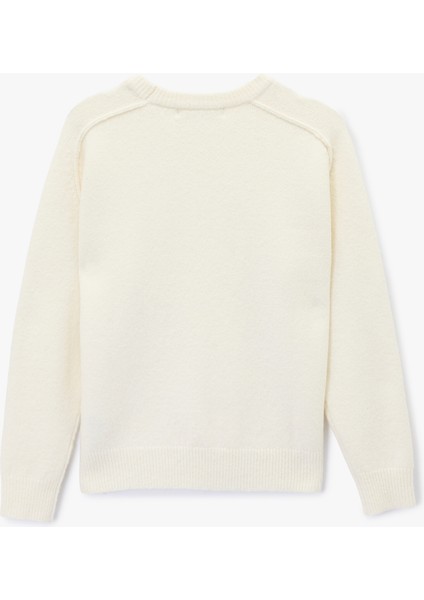 Uzun Kollu Bisiklet Yaka Dikiş Detaylı Basic Triko Kazak fiyatları