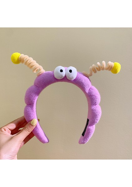 Yeni Peluş Saç Bantları Kadın Sonbahar ve Kış Saç Aksesuarları Sevimli Tavşan Kulakları Saç Tokası Kafa Bandı Yı Yüz Saç Bandı Çocuk Saç Kartı Şapkalar (Yurt Dışından)