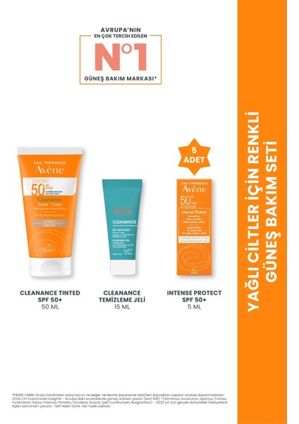 Yağlı Ciltler Için Renkli Güneş Bakım Seti (Temizleme Jeli + Güneş Kremi) Hediyeli