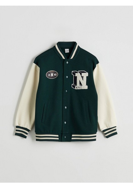 Lcw Kids Yeşil New York Baskılı Erkek Çocuk Kolej Ceket fiyatları