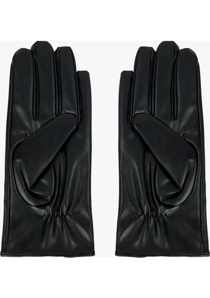 Metal Aksesuarlı Suni Deri Eldiven fiyatları