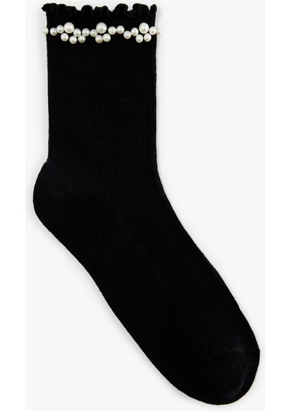 Pamuklu Inci Detaylı Soket Çorap fiyatları