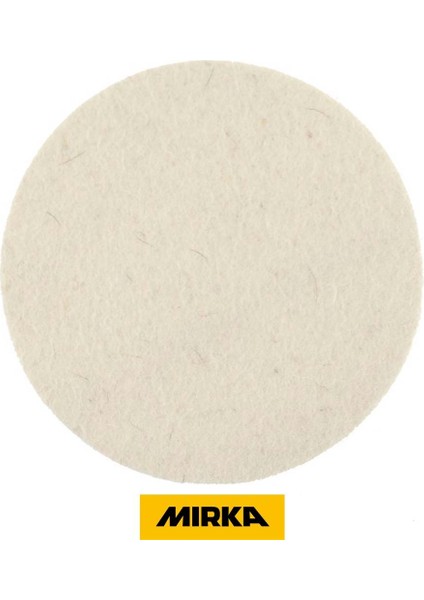 Cam Keçesi Polisaj Pedi Pasta Cila Mırka Beyaz 125 mm 2 Adet