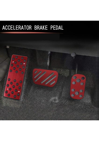 Araba Alüminyum Hızlandırıcı Pedal Pedal Pedal Pedal Iç Dekorasyon Toyota Düzenleme 2020-2022 Kırmızı (Yurt Dışından) fiyatları