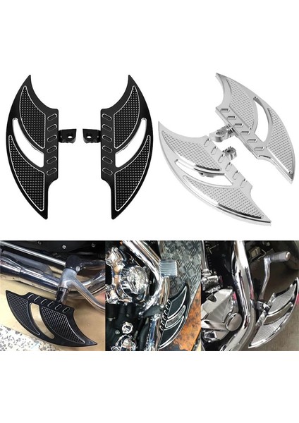 Alev Tipi Arka Pedallar Ön ve Arka Pedallar Harley 883 XL1200 48 Gümüş Için Motosiklet Aksesuarları (Yurt Dışından) fiyatları