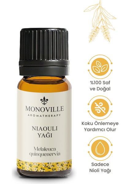 Nioli Uçucu Yağı 10 ml %100 Saf ve Doğal (Niaouli Essential Oil)