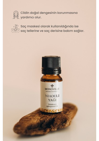 Nioli Uçucu Yağı 10 ml %100 Saf ve Doğal (Niaouli Essential Oil) fırsatları