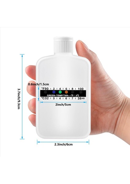 28PCS Idrar Testi Komple Kit 2 Taşınabilir Boş Şişe 10 Yapışkan Sıcaklığa Duyarlı Test Şeritleri ve Yalıtım Çantası (Yurt Dışından) fiyatları