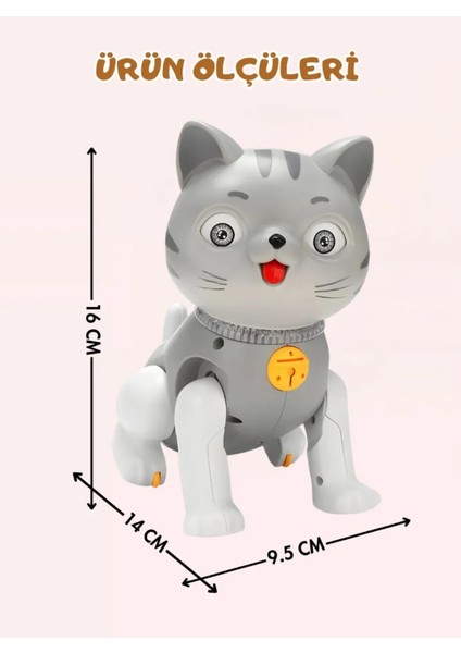 Yürüyen Şarkı Söyleyen Yavru Kedi Oyuncak – Işıklı Sesli Hareketli Kedi modelleri