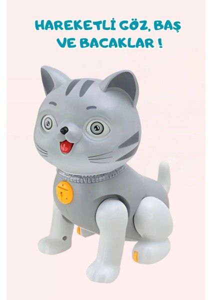 Yürüyen Şarkı Söyleyen Yavru Kedi Oyuncak – Işıklı Sesli Hareketli Kedi fırsatları